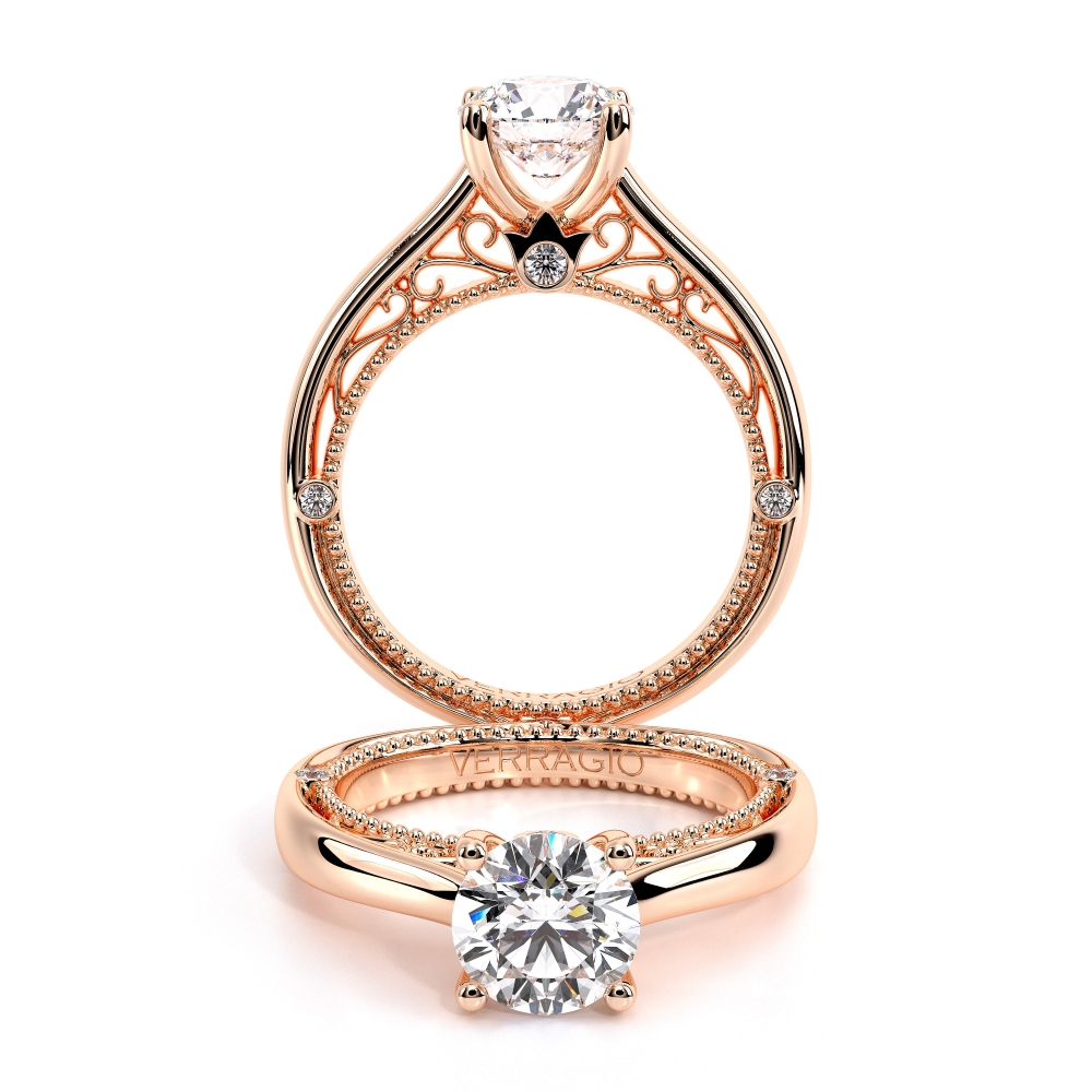 18K Rose Gold VENETIAN-5047R Ring