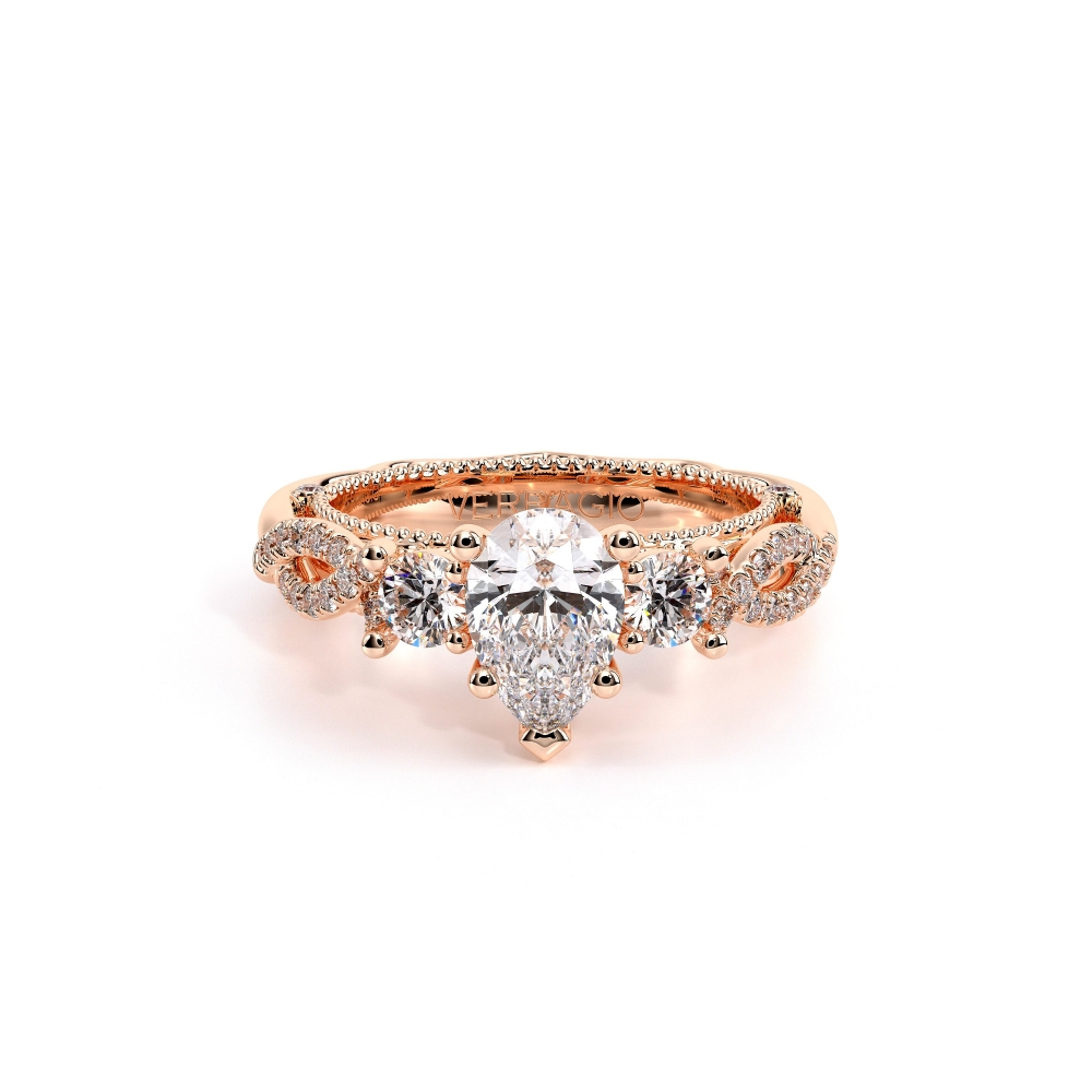 18K Rose Gold VENETIAN-5013PEAR Ring