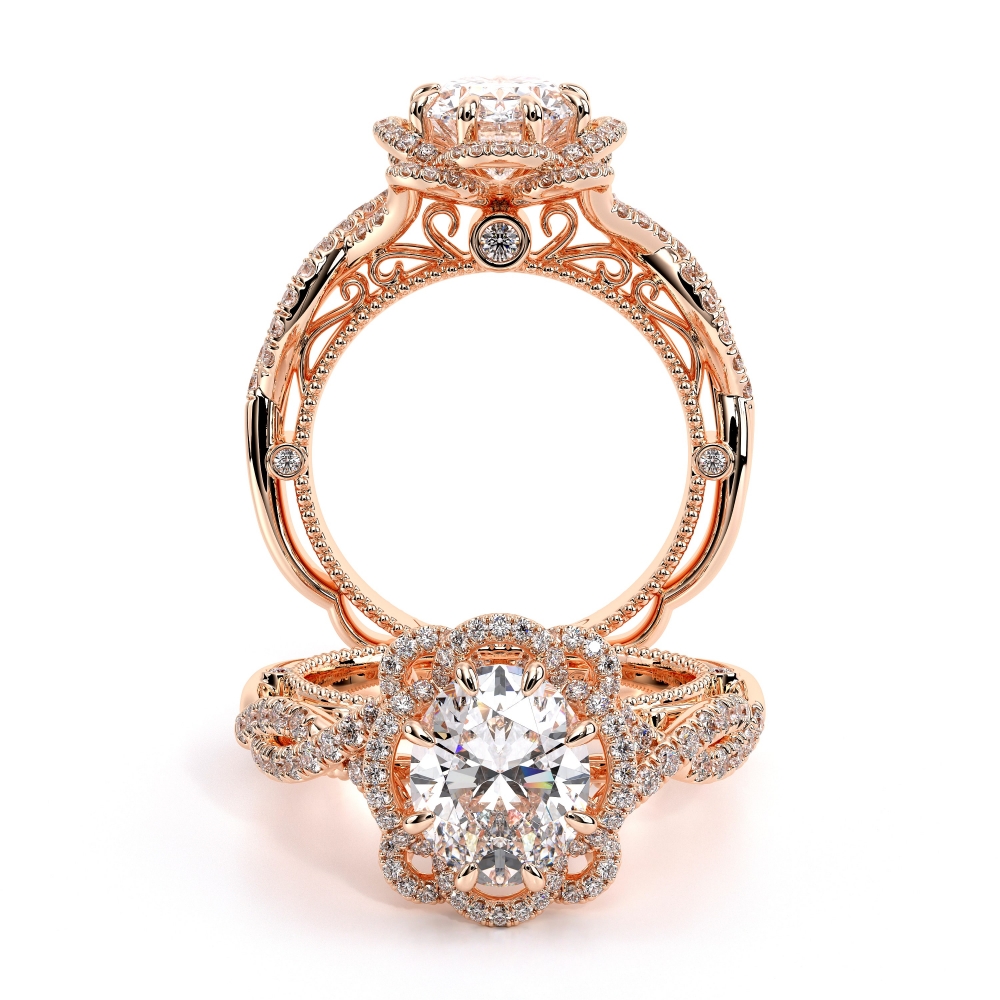 18K Rose Gold VENETIAN-5051OV Ring
