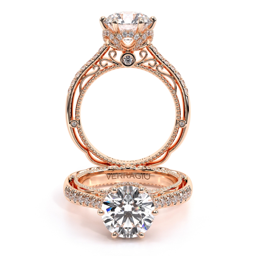 14K Rose Gold VENETIAN-5052R Ring