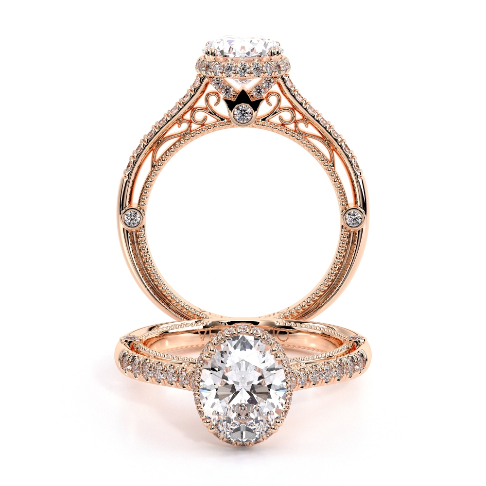 18K Rose Gold VENETIAN-5081OV Ring