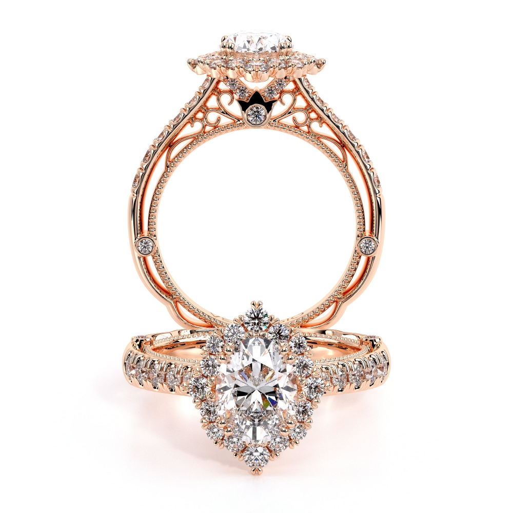 18K Rose Gold VENETIAN-5083OV Ring