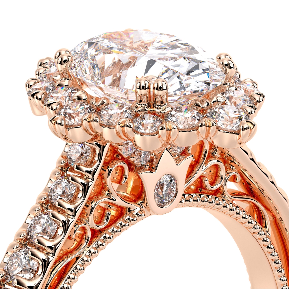 18K Rose Gold VENETIAN-5083OV Ring