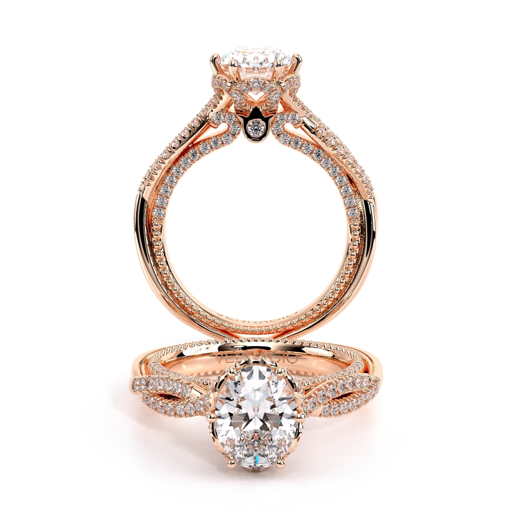 18K Rose Gold COUTURE-0451OV Ring