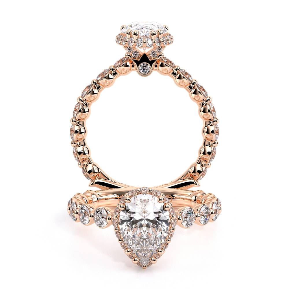 14K Rose Gold Renaissance-984PEAR-2.5 Ring