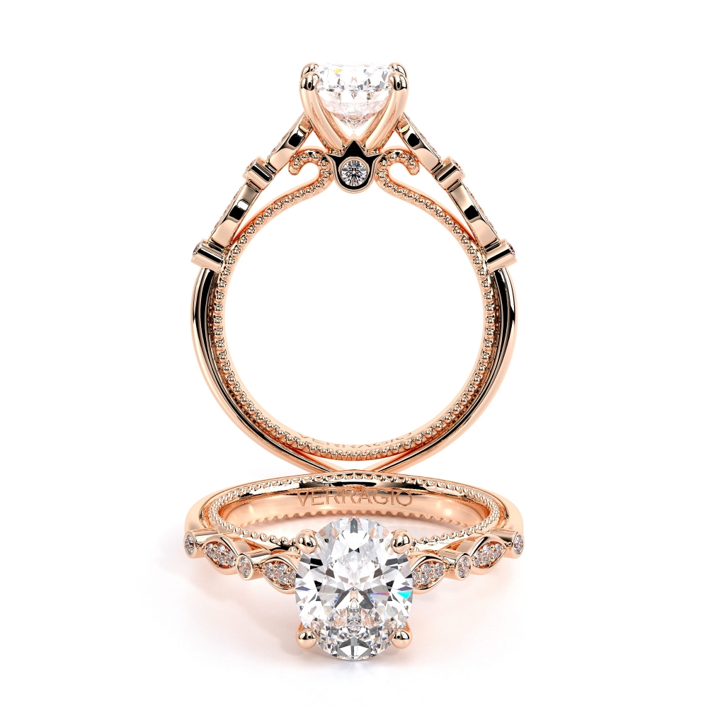 14K Rose Gold COUTURE-0476OV Ring