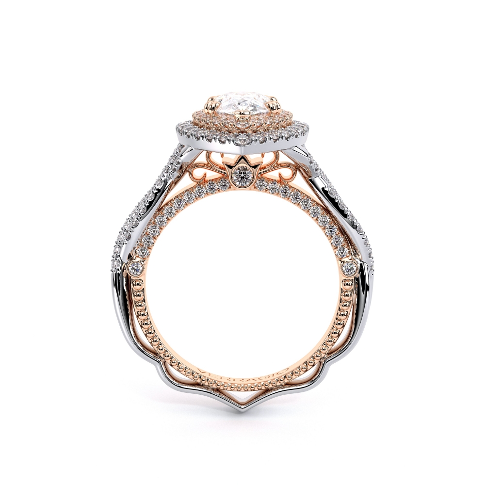 18K Two Tone VENETIAN-5066 PEAR Ring
