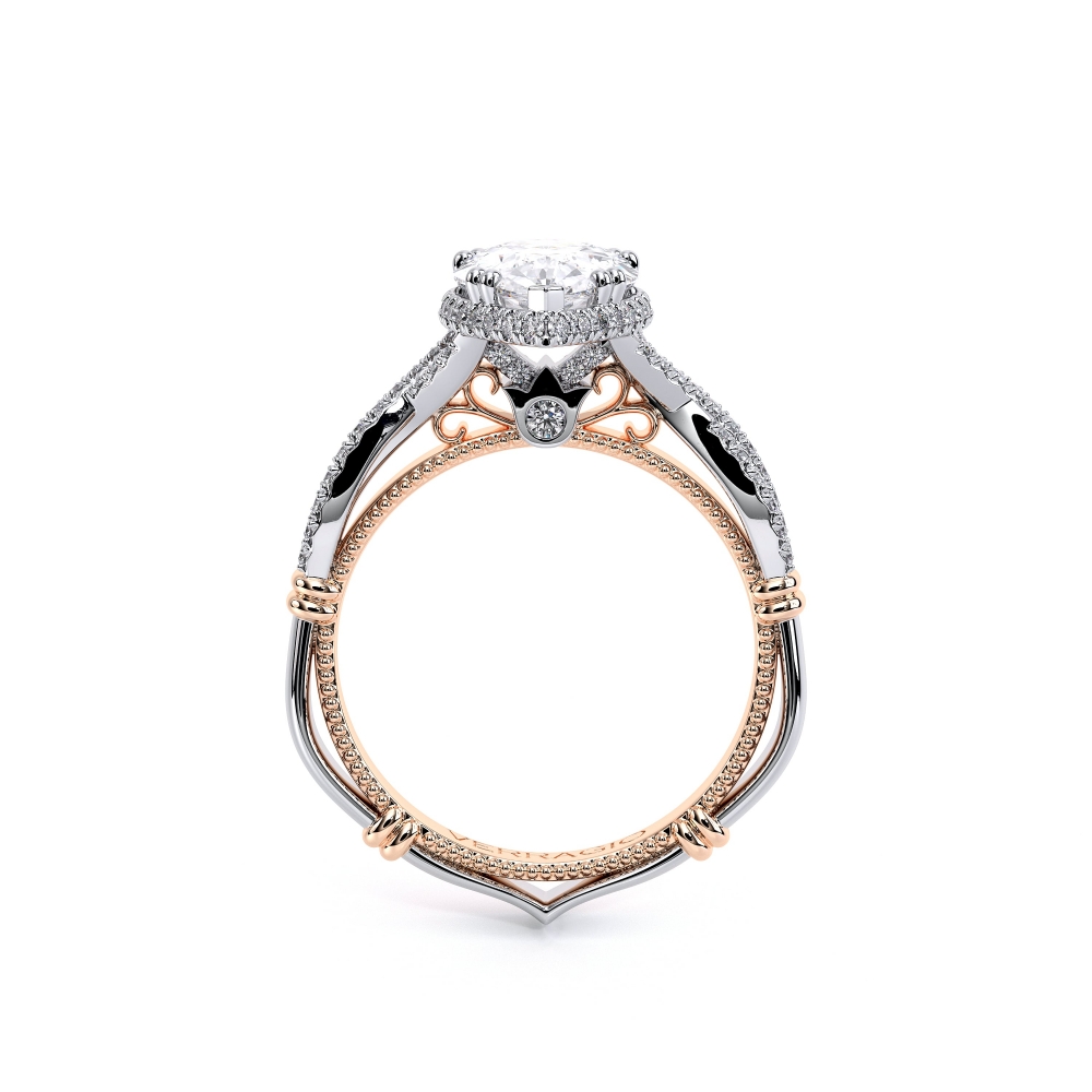 14K Two Tone PARISIAN-105X-PEAR Ring
