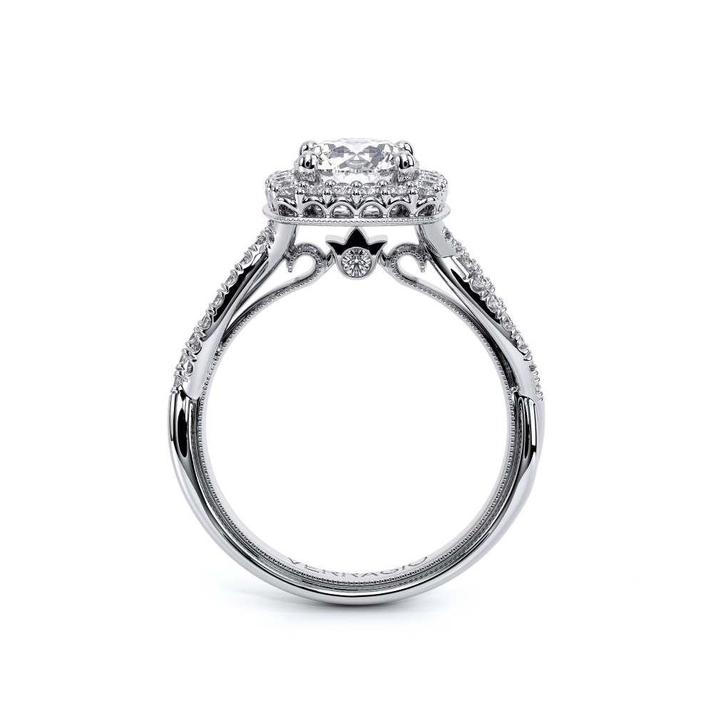 14K White Gold Renaissance-918CU7 Ring
