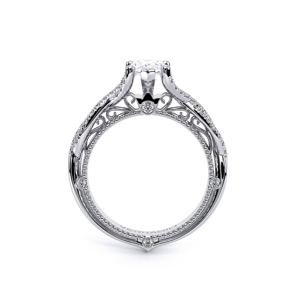 18K White Gold VENETIAN-5003PEAR Ring