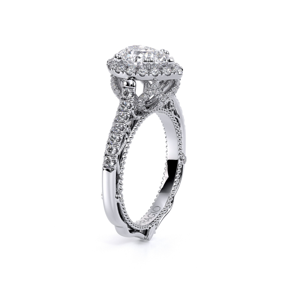 14K White Gold VENETIAN-5061PEAR Ring