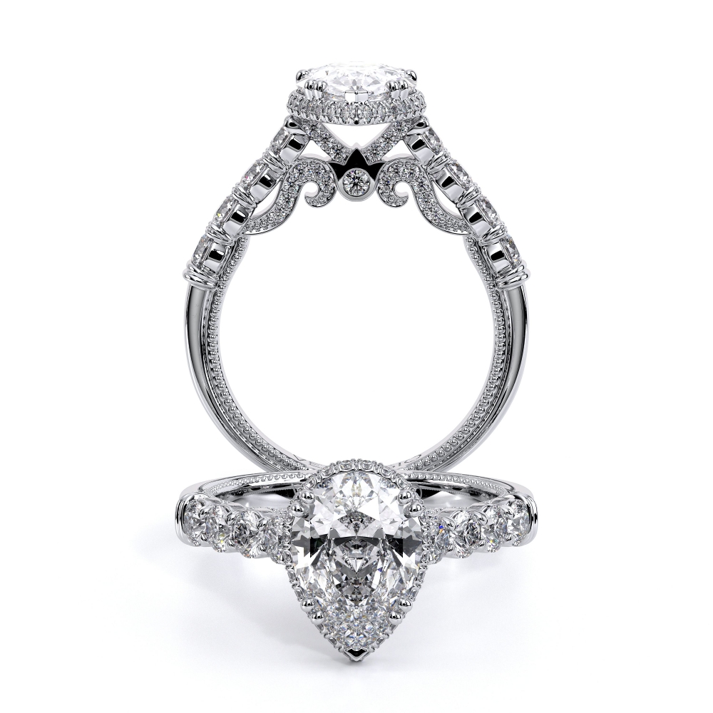 18K White Gold INSIGNIA-7100PEAR Ring