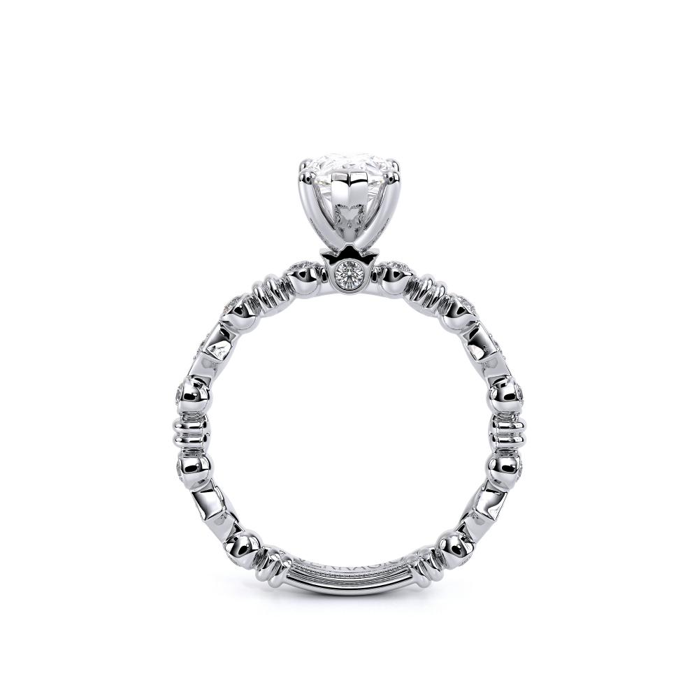 14K White Gold Renaissance-973-PEAR Ring
