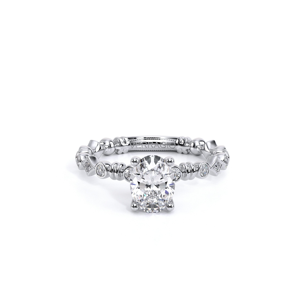 14K White Gold Renaissance-973-OV Ring