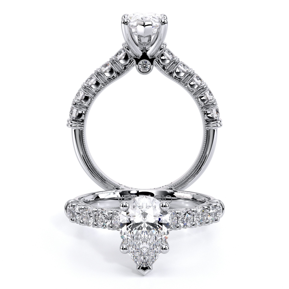 18K White Gold Renaissance-955PEAR27 Ring