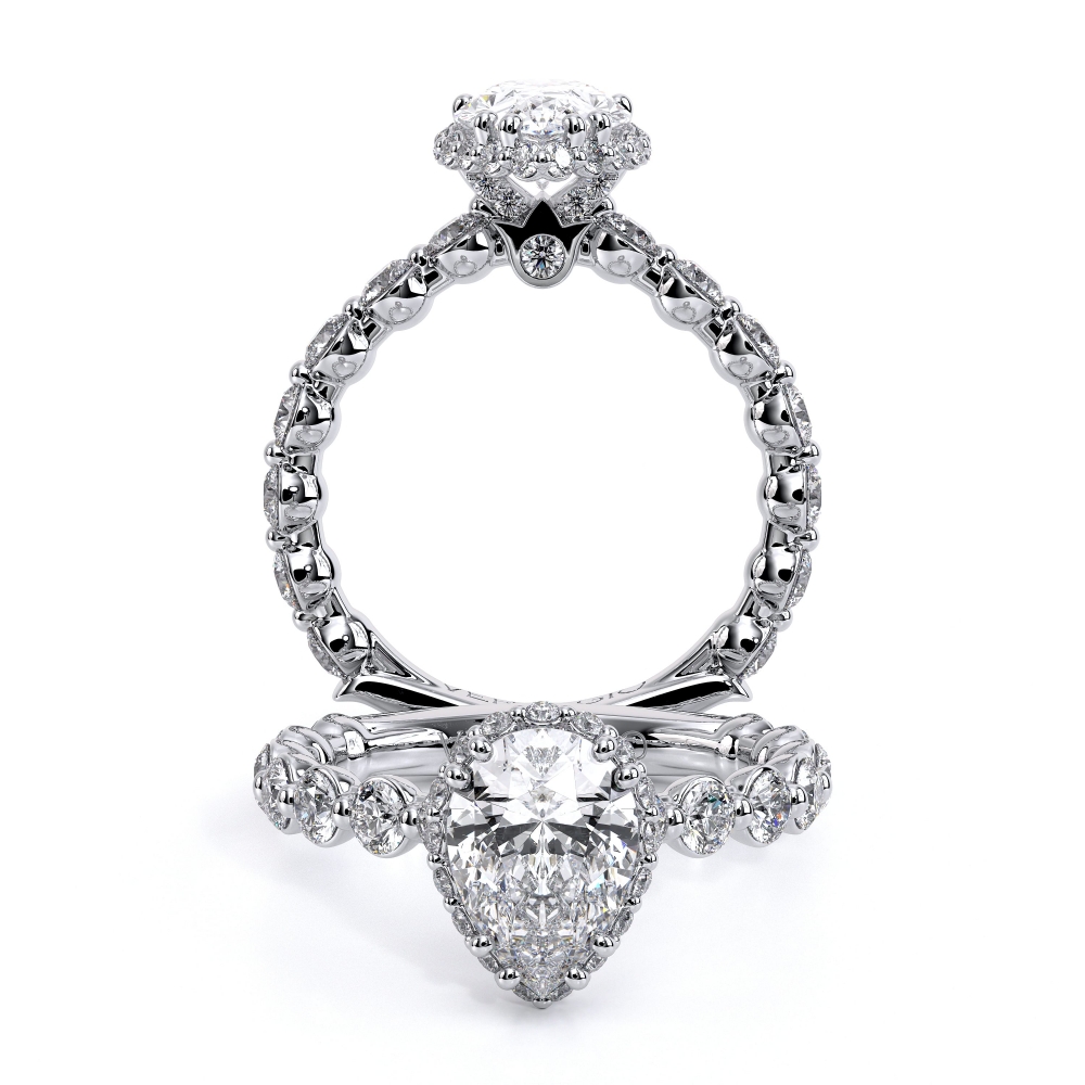 18K White Gold Renaissance-984PEAR-2.5 Ring