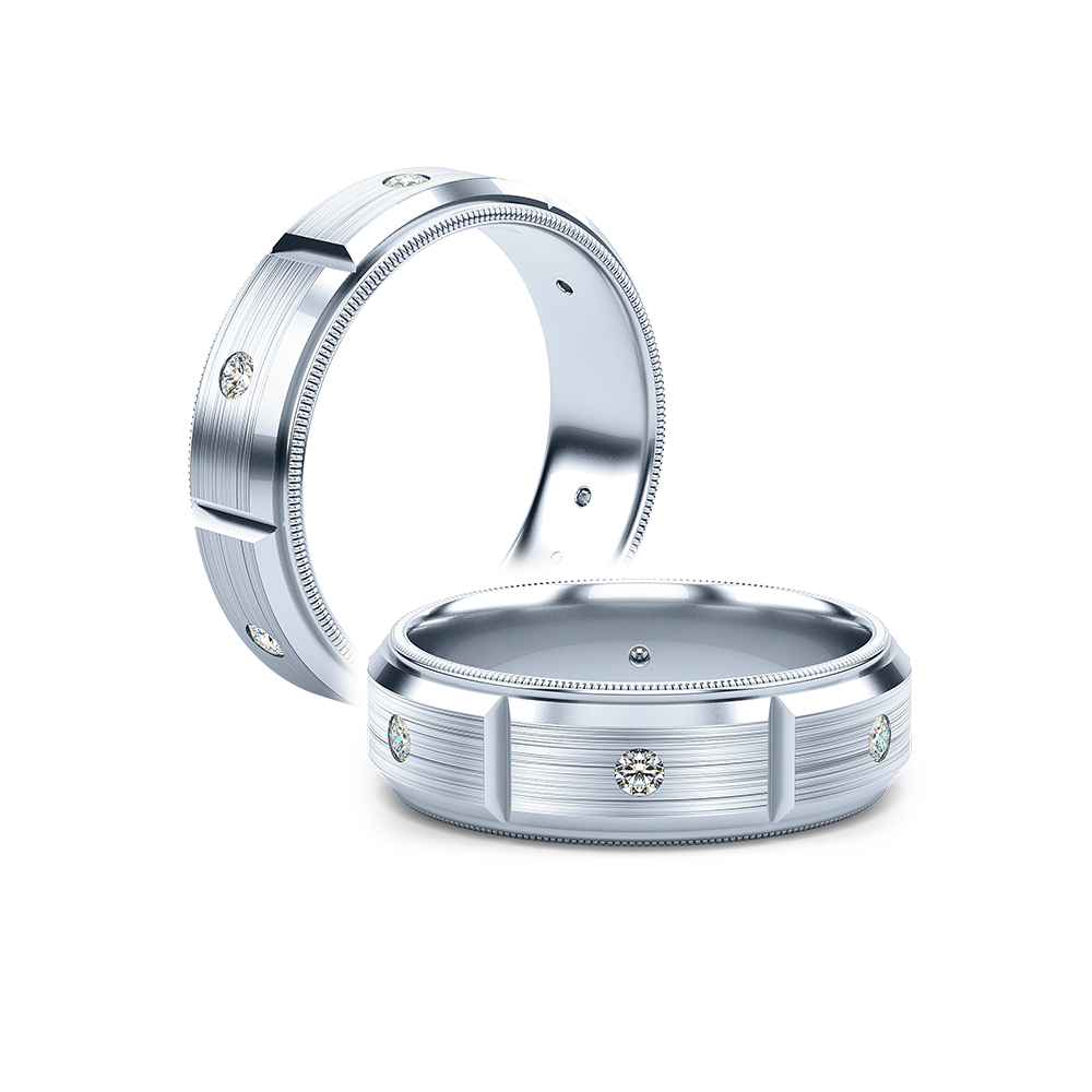 14K White Gold VWD-7912 Ring