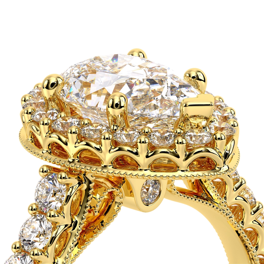 14K Yellow Gold Renaissance-903-PEAR Ring