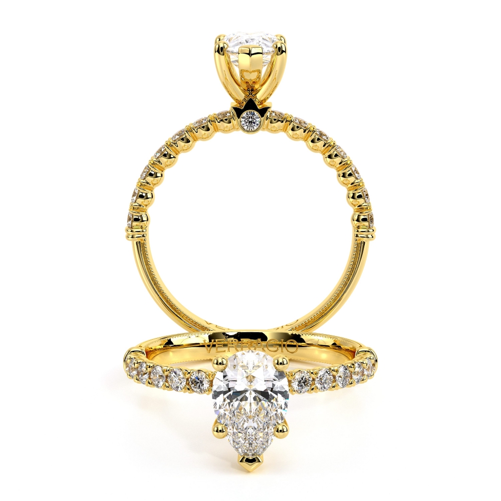 18K Yellow Gold Renaissance-950PEAR Ring
