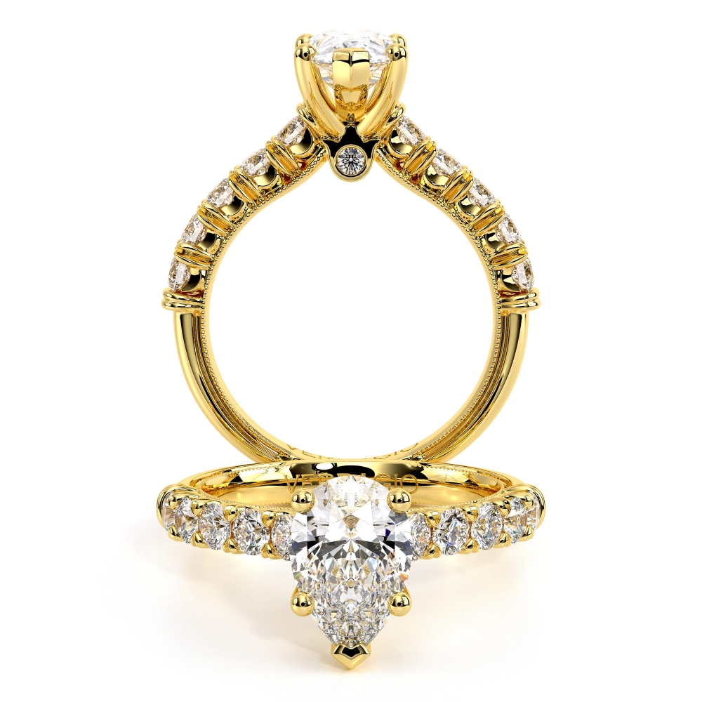 14K Yellow Gold Renaissance-955PEAR27 Ring