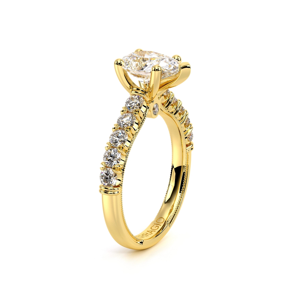 14K Yellow Gold Renaissance-955PEAR27 Ring