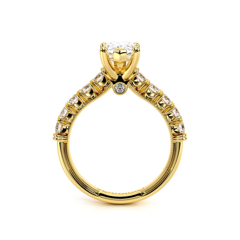 14K Yellow Gold Renaissance-955PEAR27 Ring