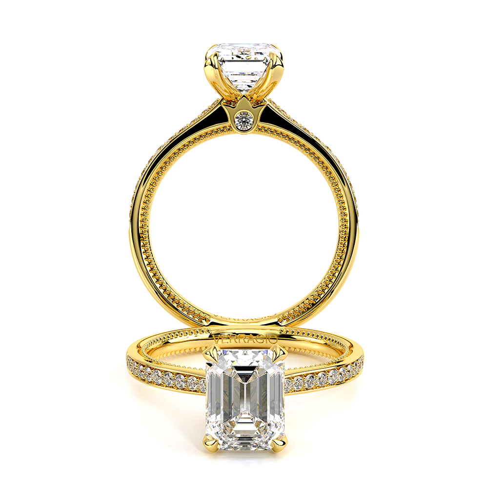 18K Yellow Gold Renaissance-SLD301-EM Ring