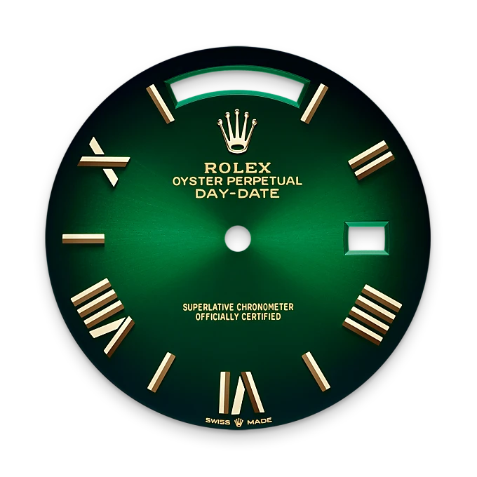 Green ombré dial