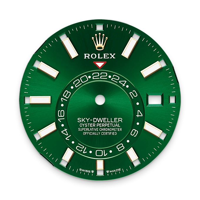 Bright green dial